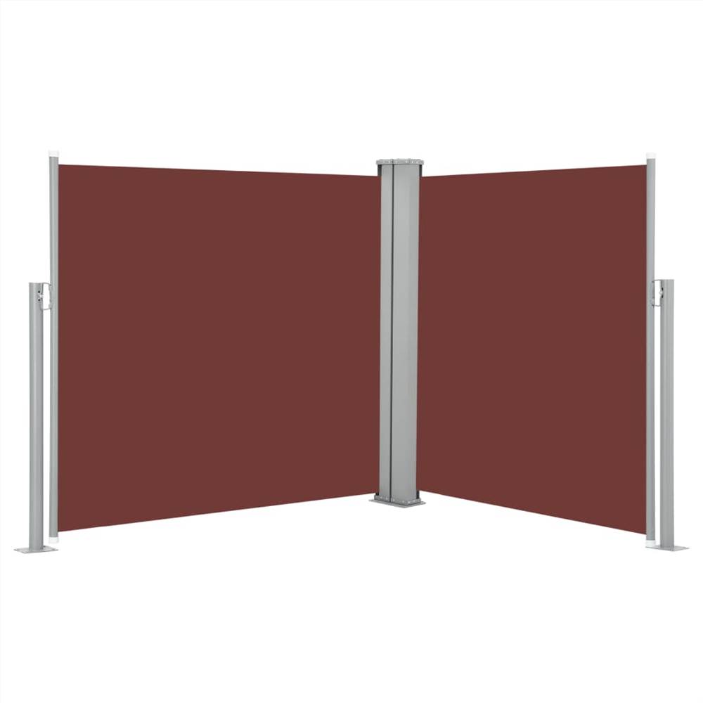 

Retractable Side Awning Brown 100x600 cm