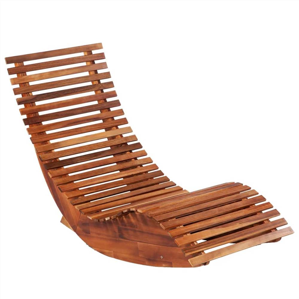 Rocking Sun Loungers 2 Pcs Acacia Wood 6 Rocking Sun Loungers 2 pcs Acacia Wood