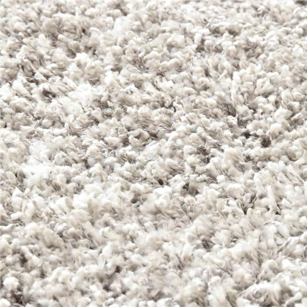 Rug Berber Shaggy PP Sand and Beige 120x170 cm