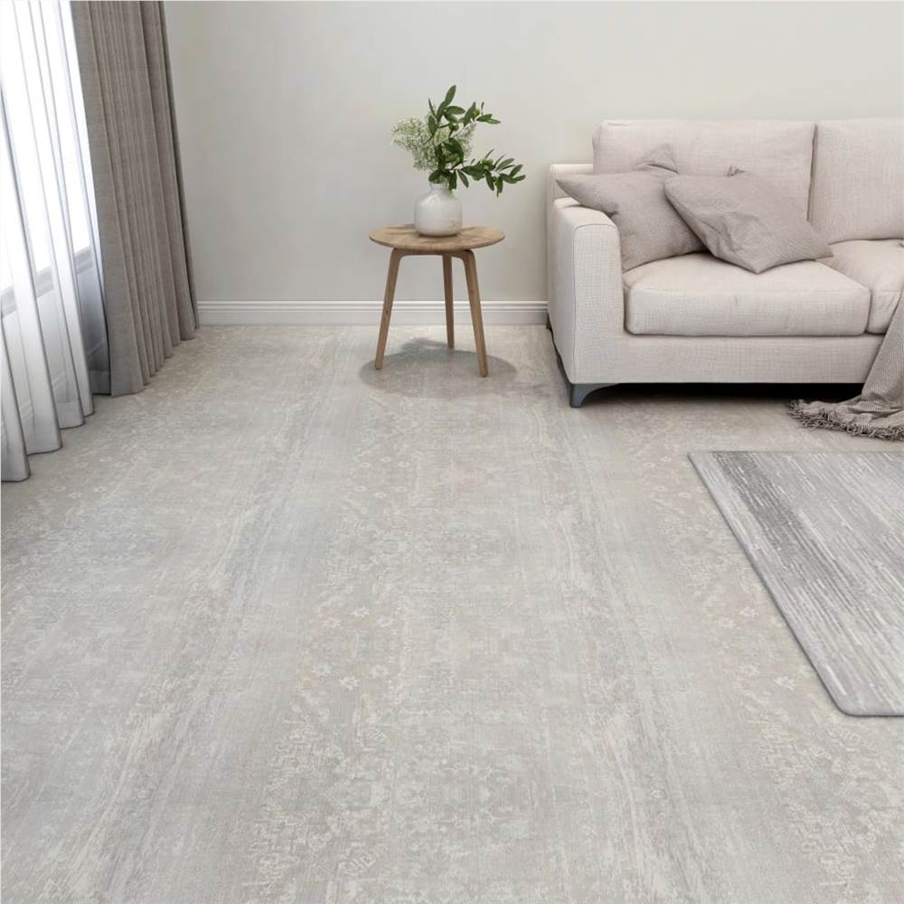 

Self-adhesive Flooring Planks 55 pcs PVC 5.11 m² Light Grey