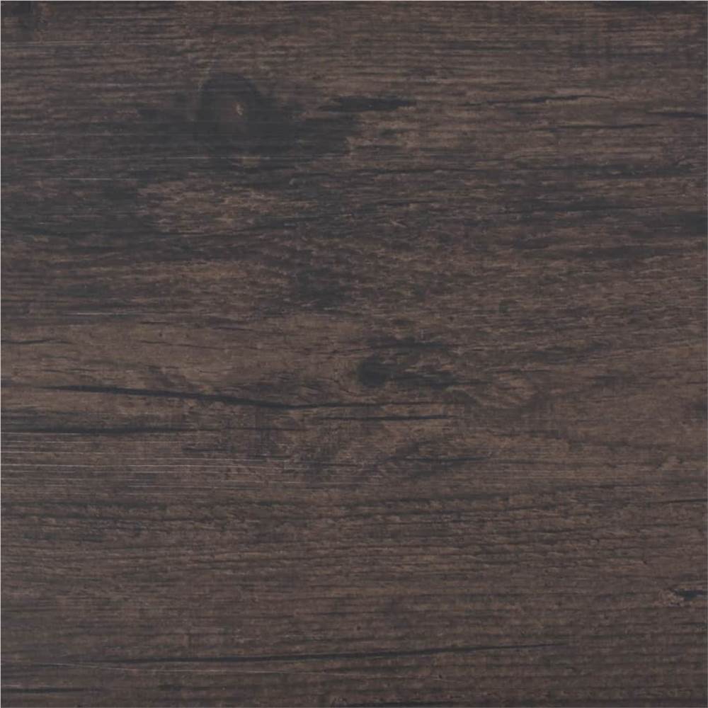 Self-adhesive PVC Flooring Planks 5.02 m² 2 mm Dark Brown