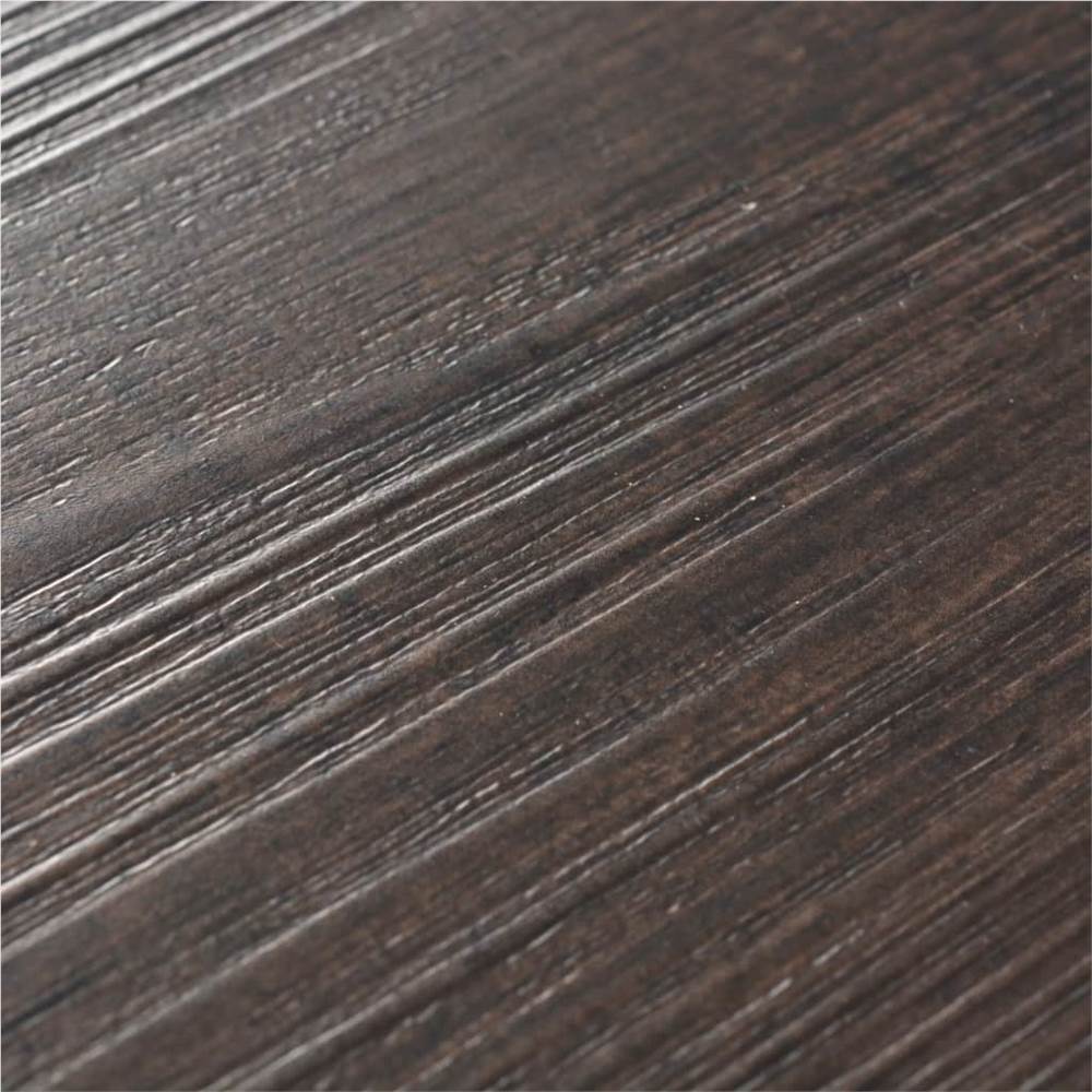 Self-adhesive PVC Flooring Planks 5.02 m² 2 mm Dark Brown