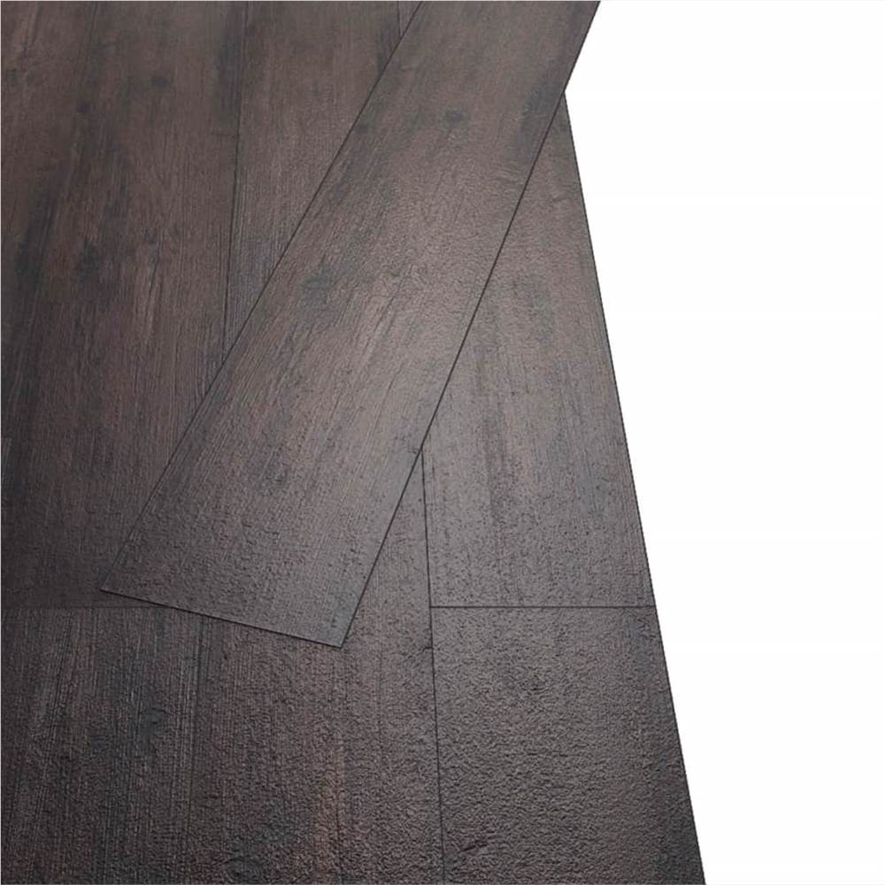 Self-adhesive PVC Flooring Planks 5.02 m² 2 mm Dark Brown
