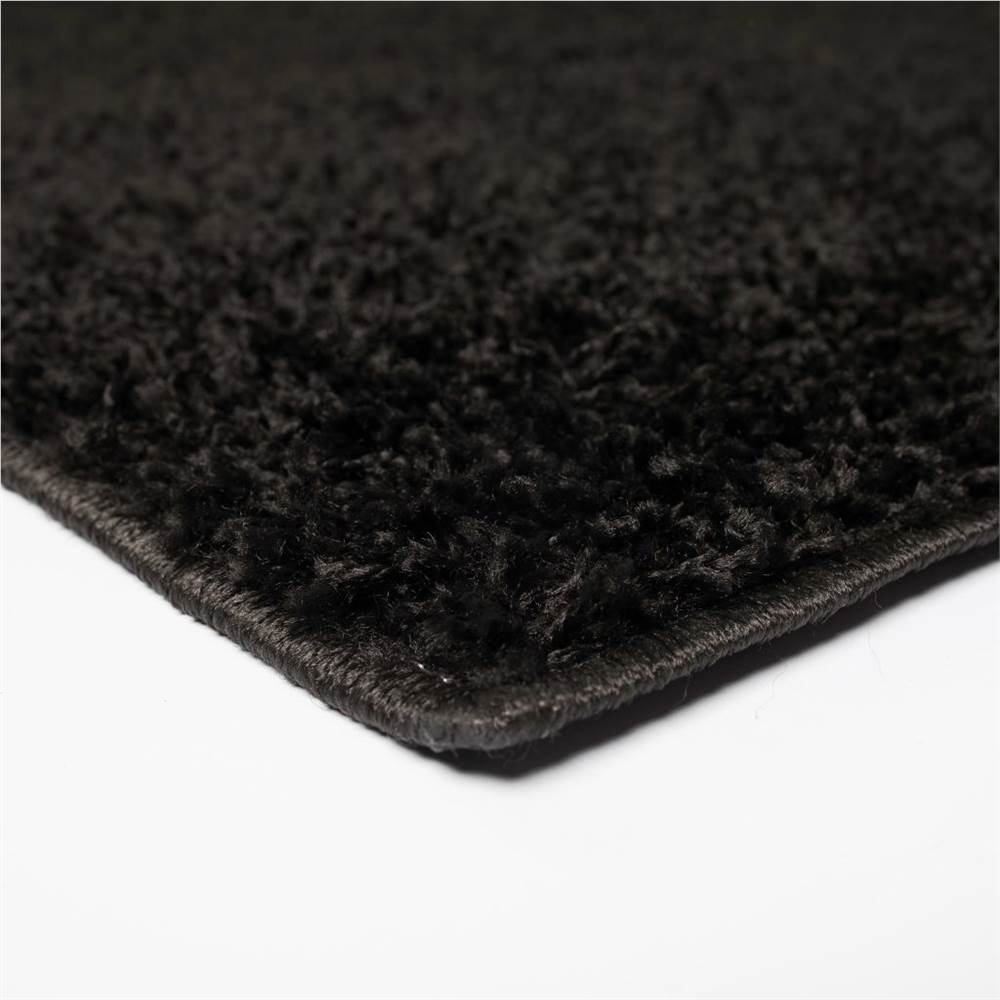 Shaggy Area Rug 120x170 cm Black