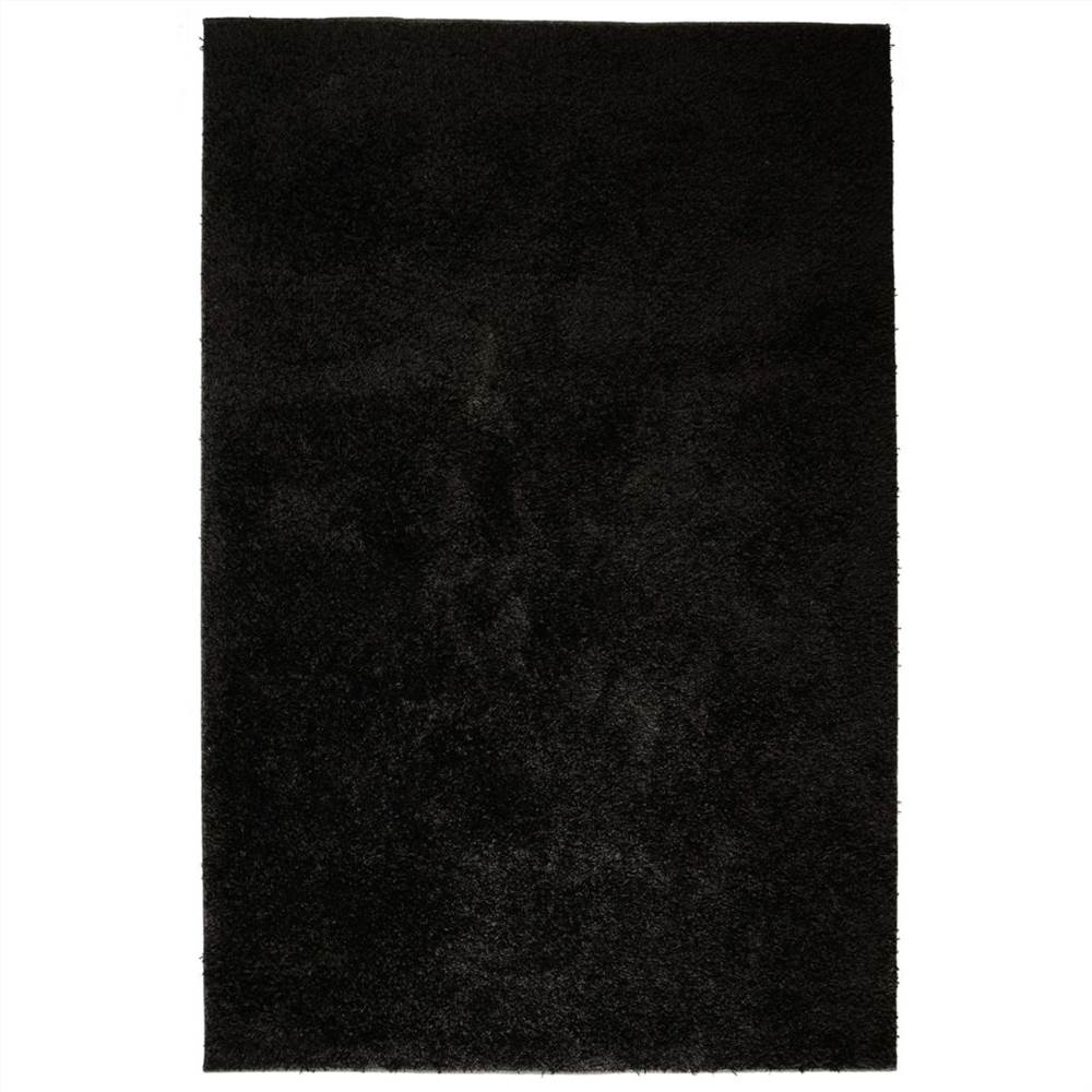 

Shaggy Area Rug 140x200 cm Black