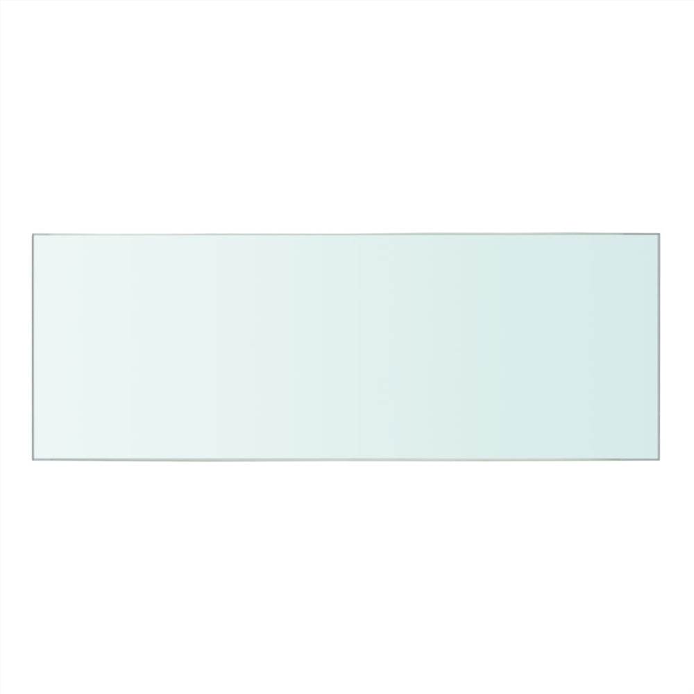 Shelves 2 pcs Panel Glass Clear 40x12 cm