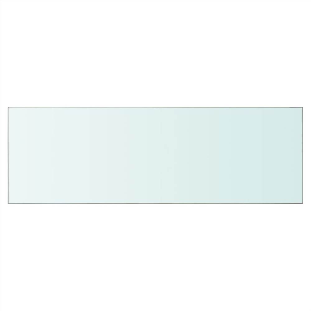 Shelves 2 pcs Panel Glass Clear 90x30 cm