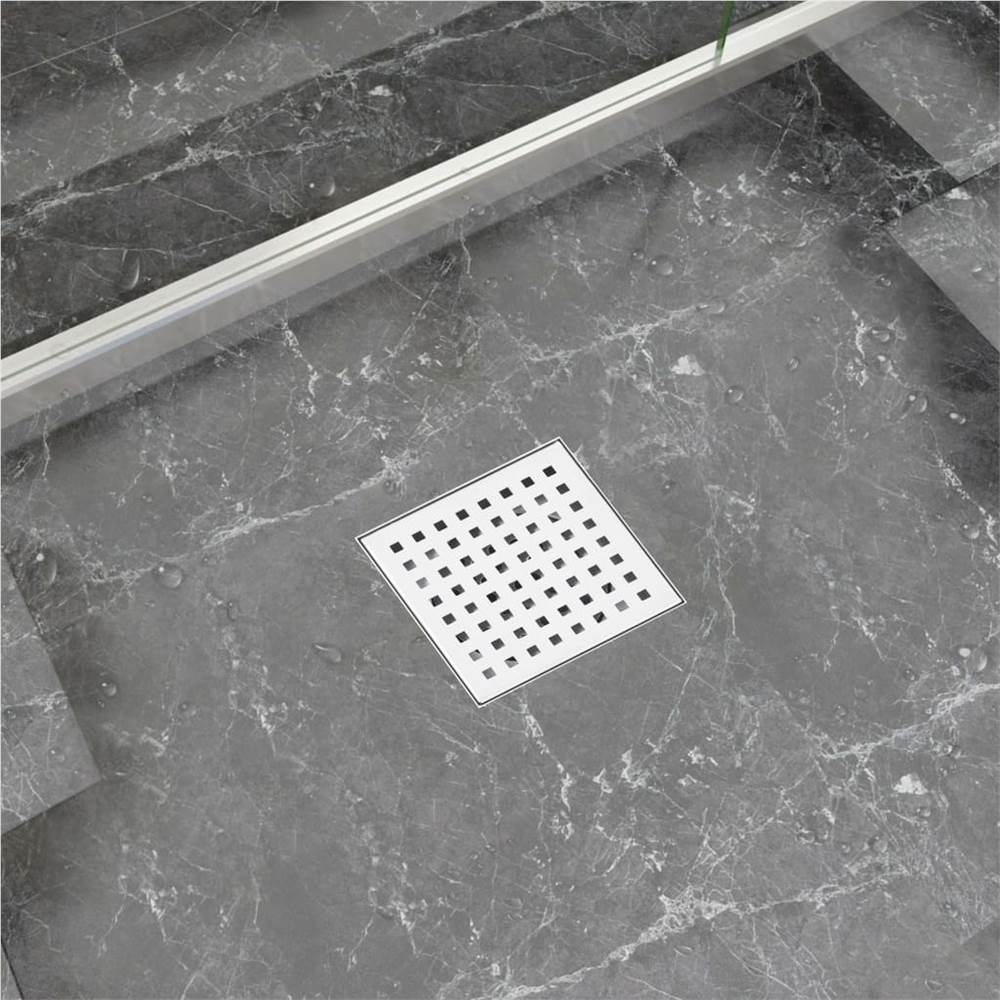 Shower Drain 12x12 cm Stainless Steel