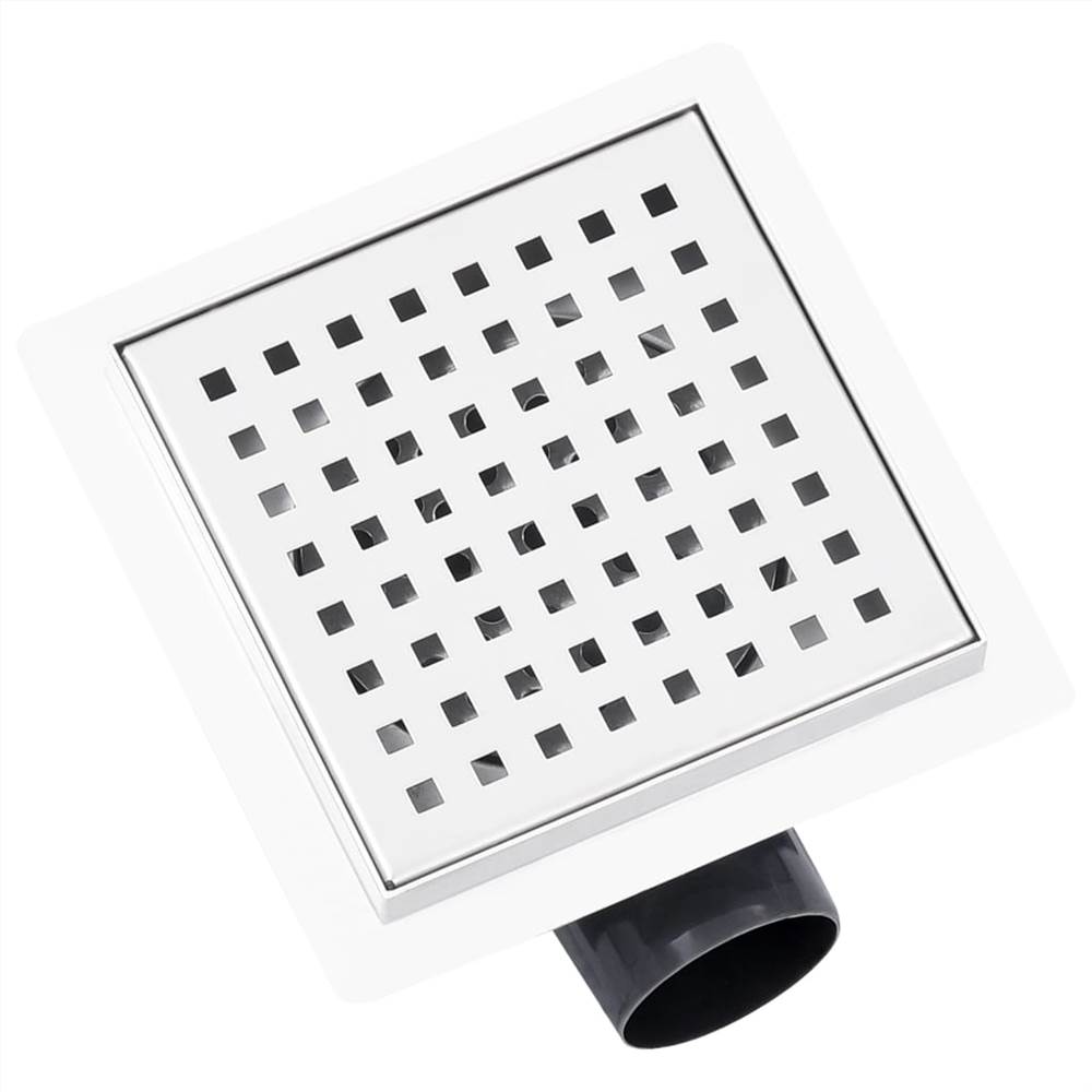 Shower Drain 12x12 cm Stainless Steel