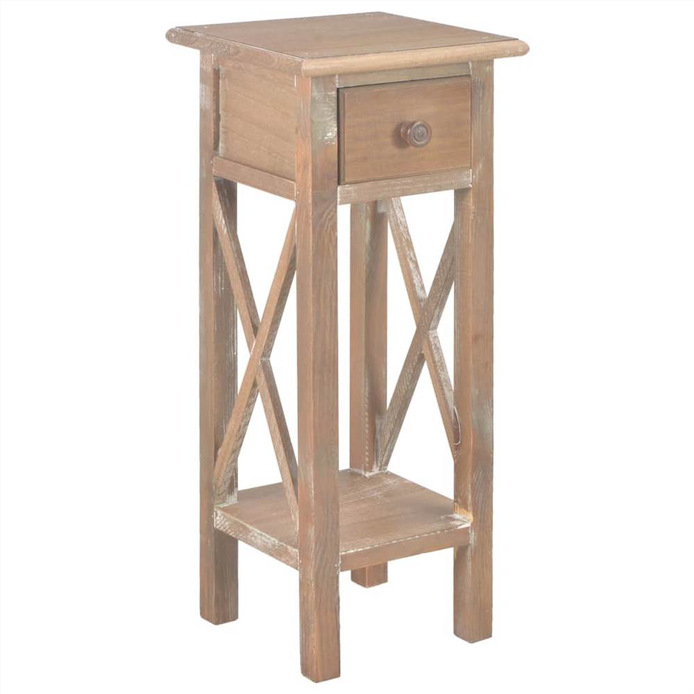 

Side Table Brown 27x27x65.5 cm Wood