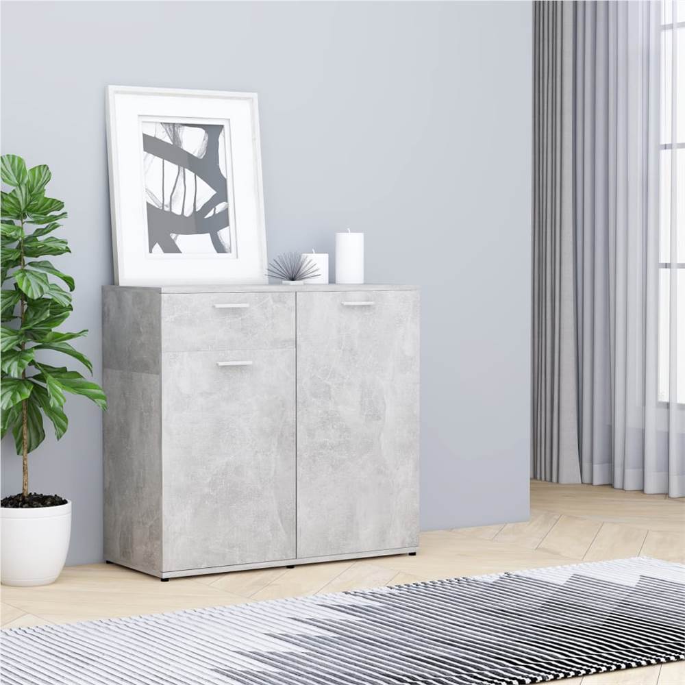 

Sideboard Concrete Grey 80x36x75 cm Chipboard