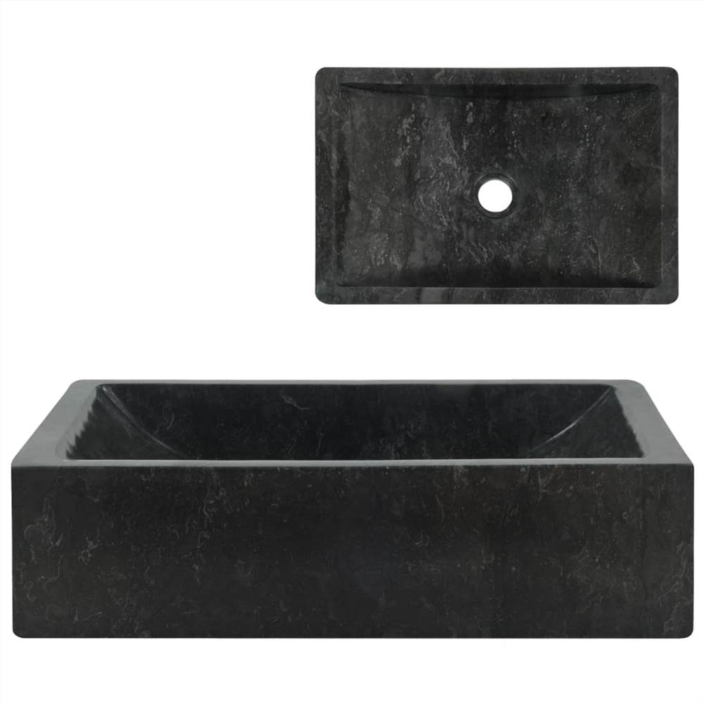 

Sink 45x30x12 cm Marble Black