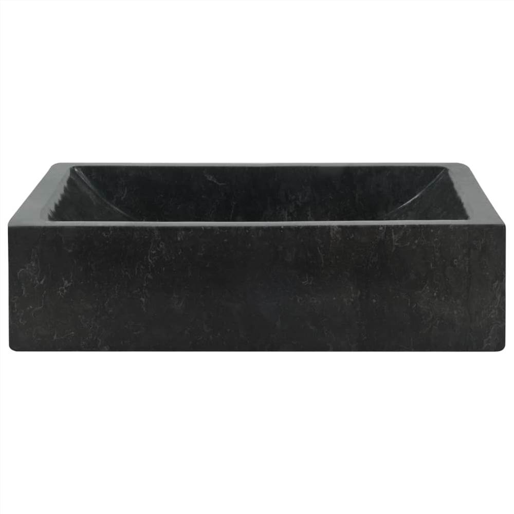 Sink 45x30x12 cm Marble Black