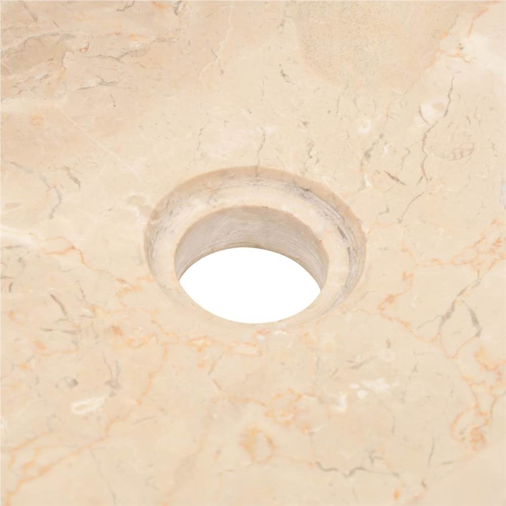 Sink 45x30x12 cm Marble Cream
