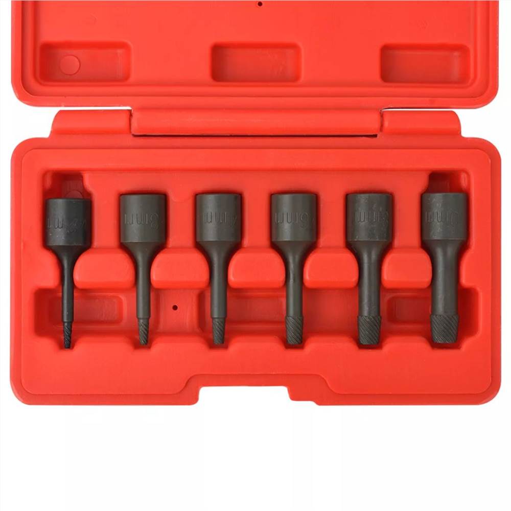 Six Piece Screw Extractor Set Steel