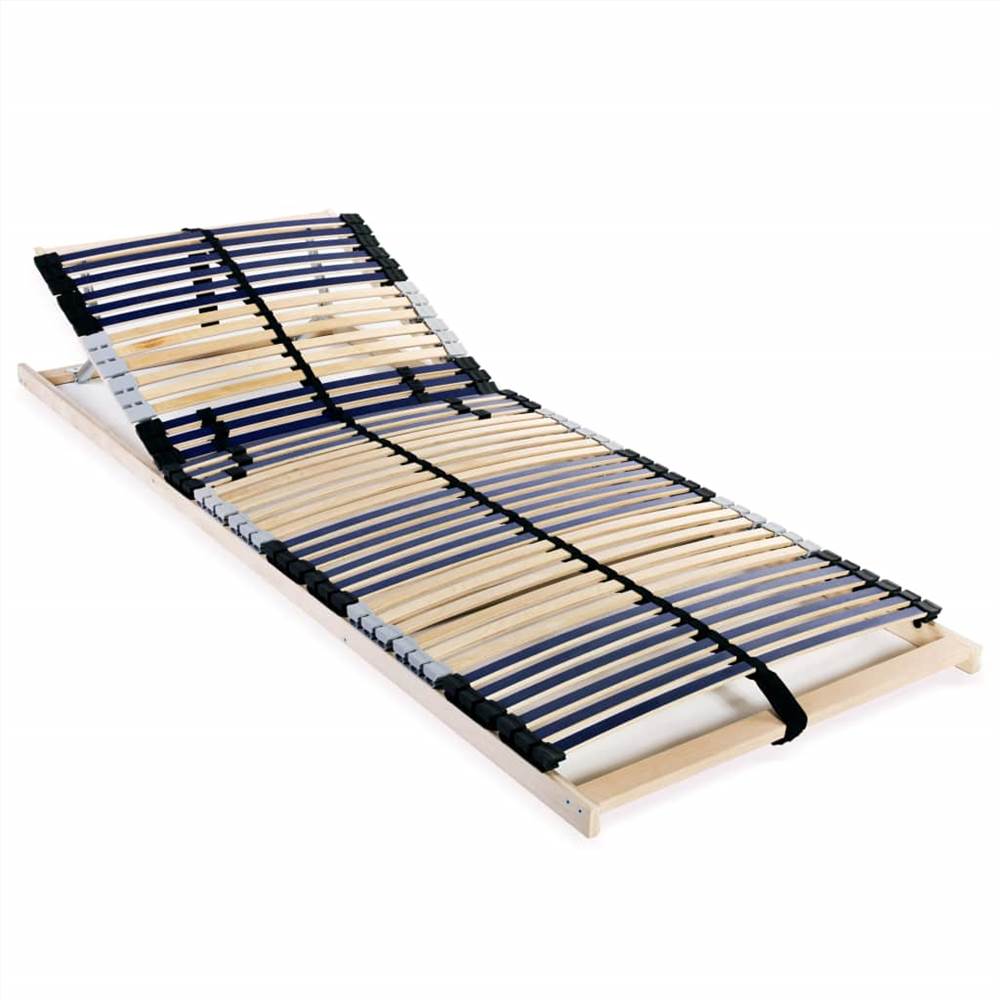 

Slatted Bed Base with 42 Slats 7 Zones 80x200 cm