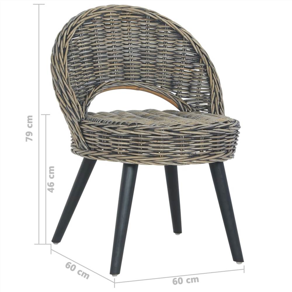 Sofa Chair Kubu Rattan Black