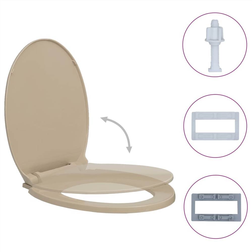 SoftClose Toilet Seat Beige Oval
