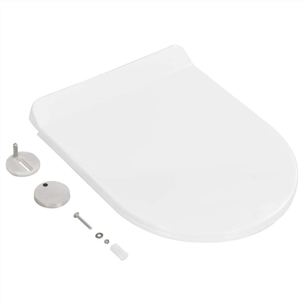 Soft-close Toilet Seat with Quick-release Design White