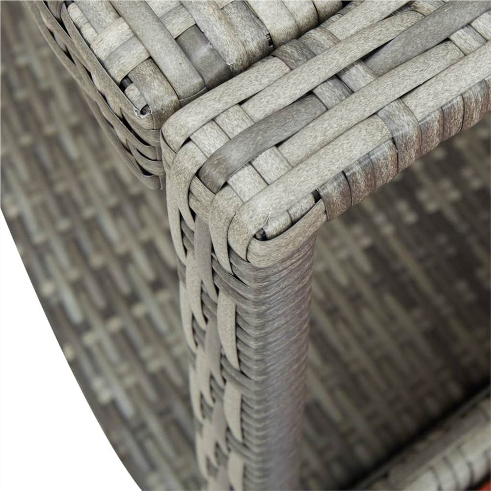 Spa Surround Grey Poly Rattan