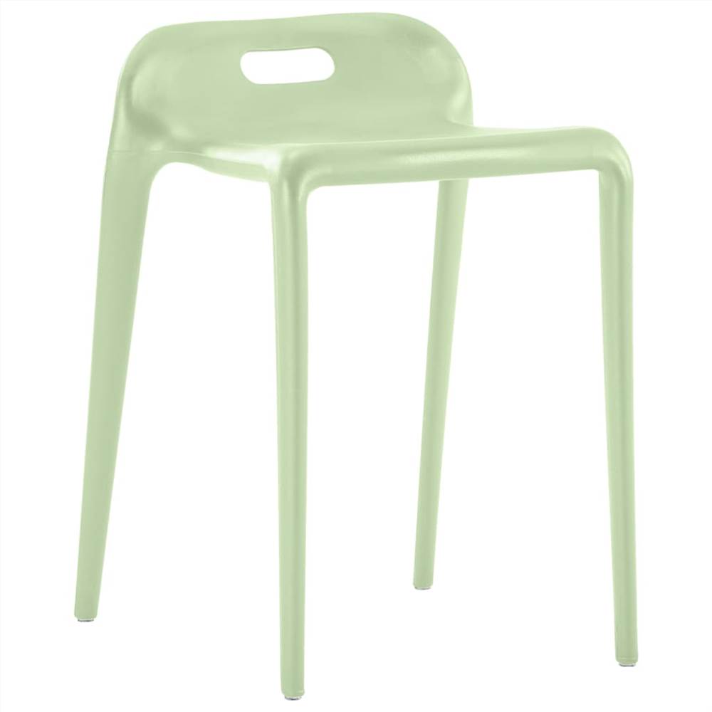 Stackable Stools 4 pcs Multicolour Plastic