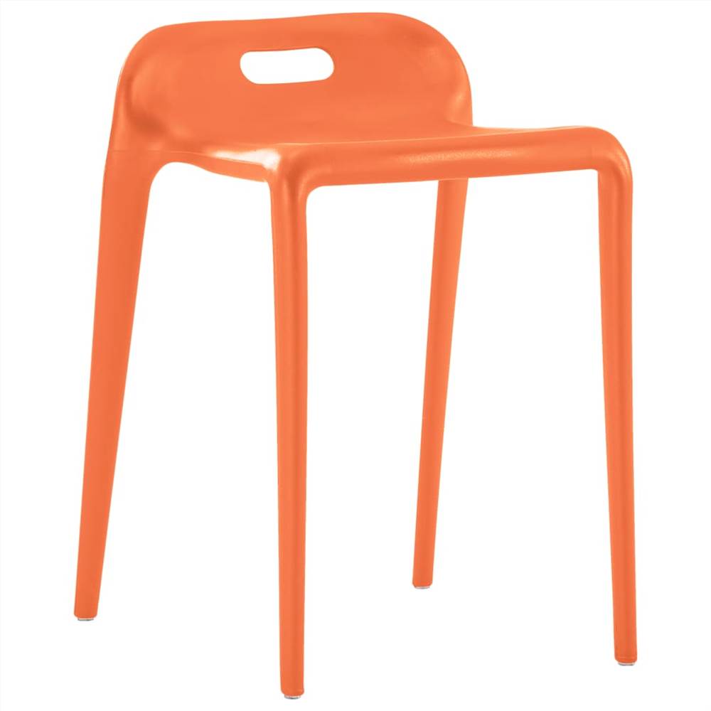 Stackable Stools 4 pcs Multicolour Plastic