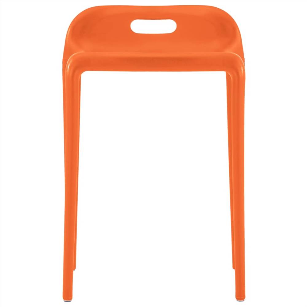 Stackable Stools 4 pcs Multicolour Plastic