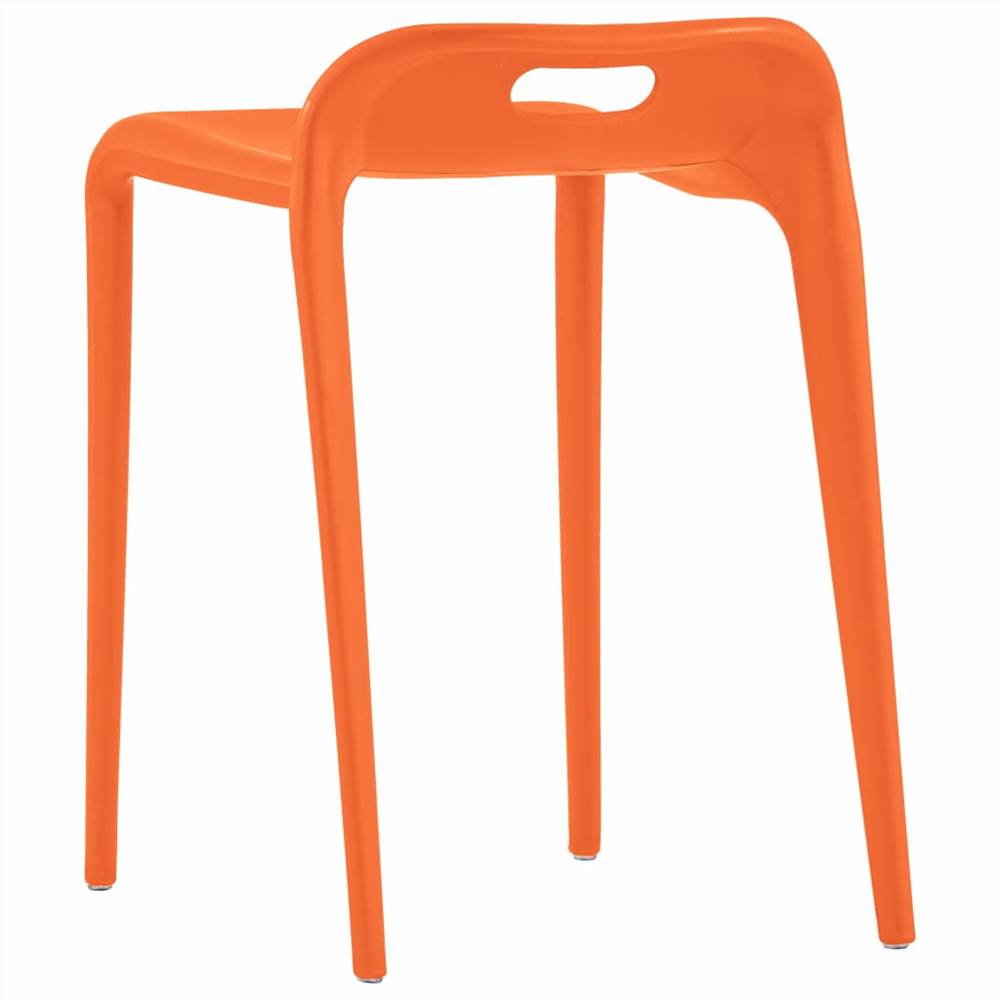 Stackable Stools 4 pcs Multicolour Plastic