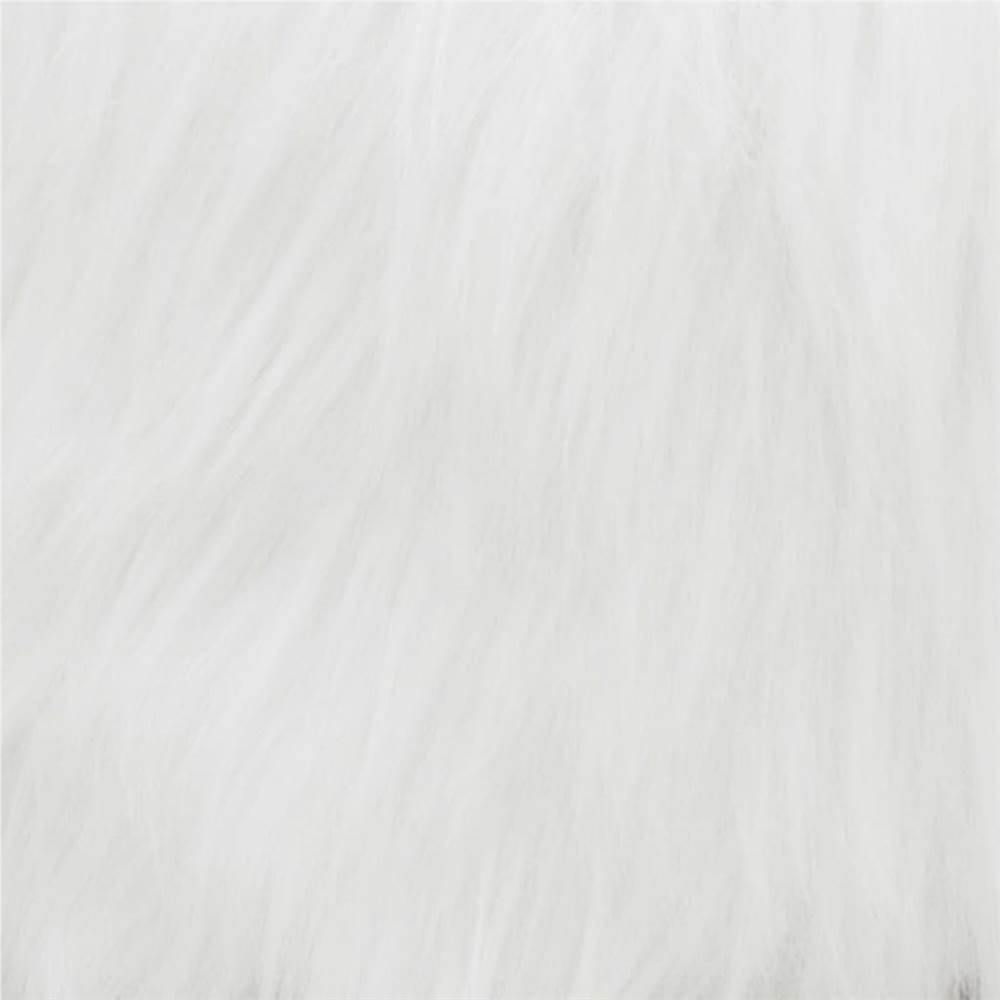 Stool White Solid Teak Wood