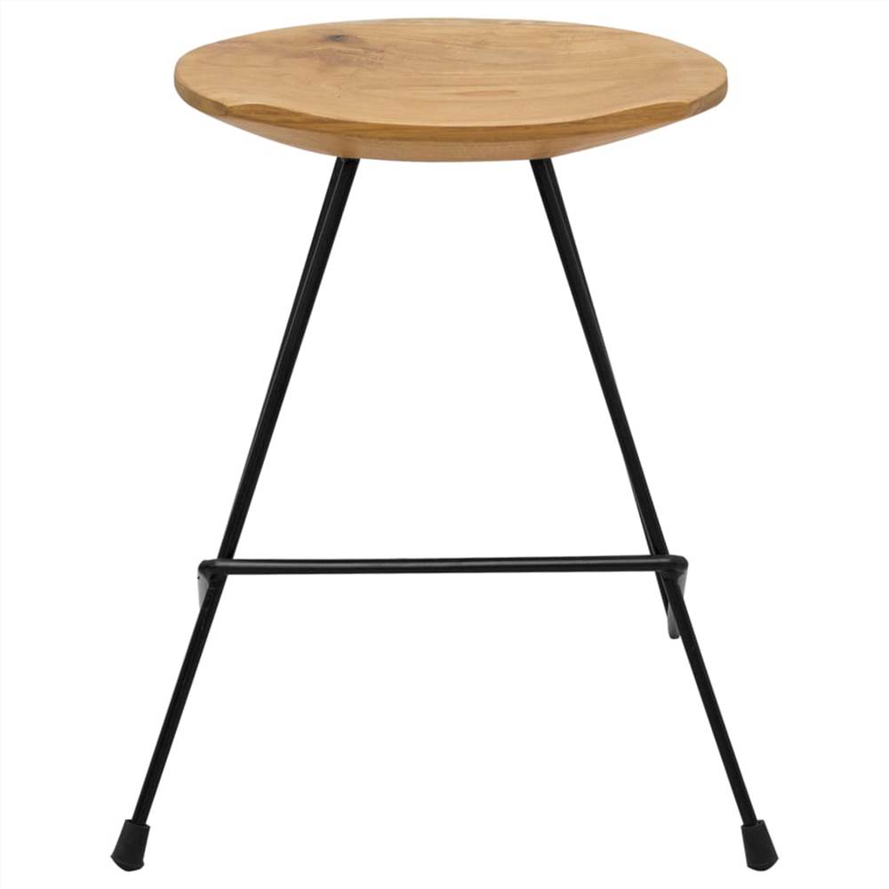Stools 2 pcs Solid Teak Wood