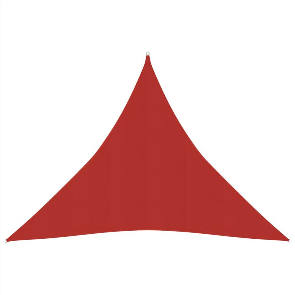 Sunshade Sail 160 g / m² Κόκκινο HDPE 5x5x5 m