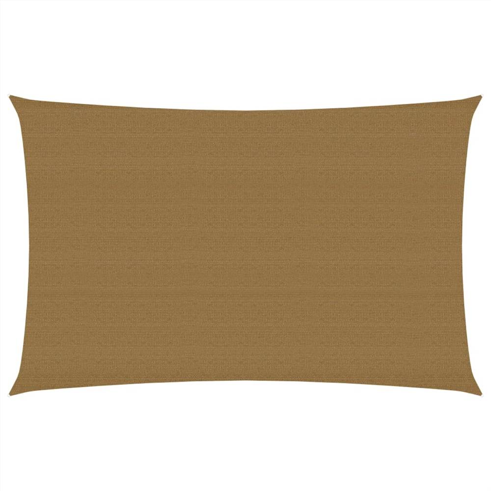 

Sunshade Sail 160 g/m² Taupe 2x4 m HDPE