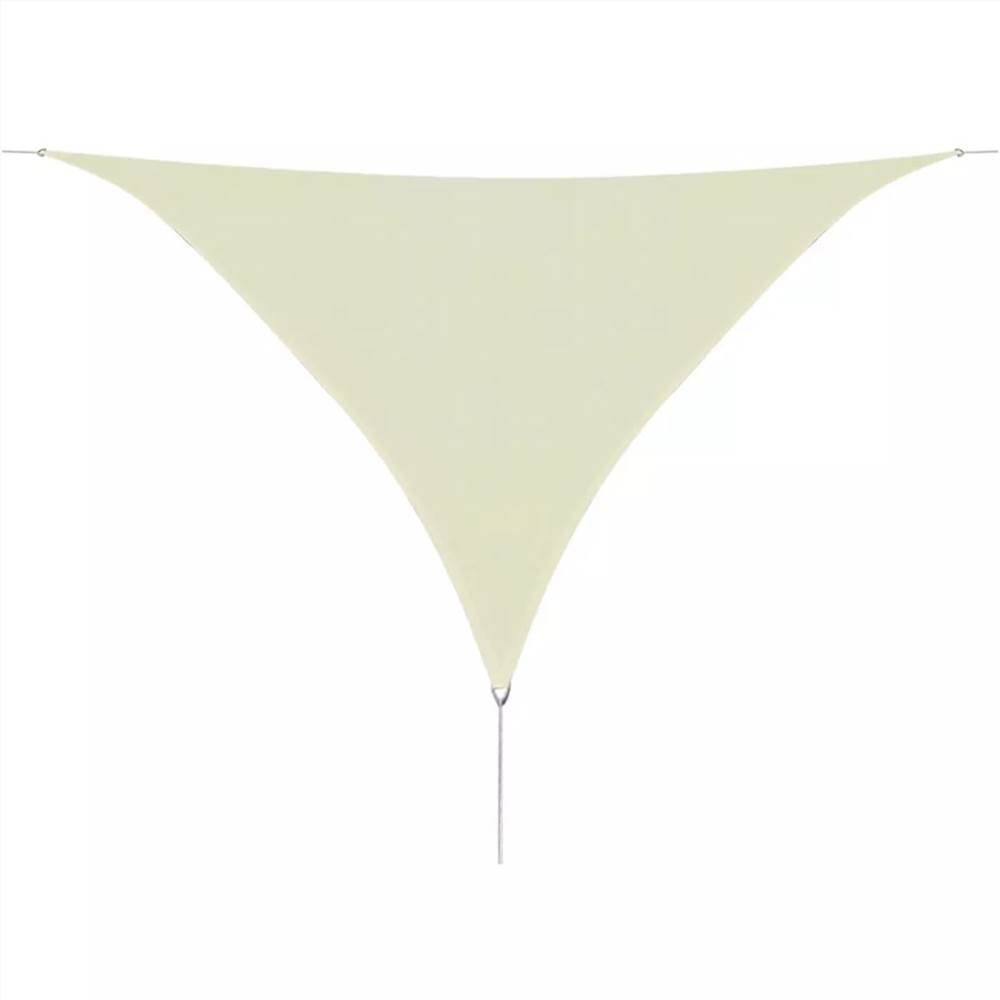 

Sunshade Sail HDPE Triangular 3.6x3.6x3.6 m Cream