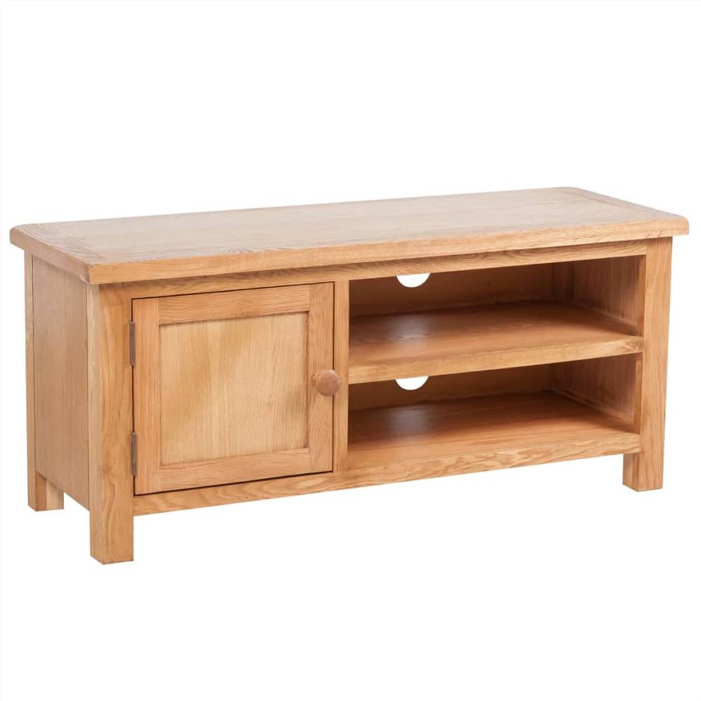 TV Cabinet 103x36x46 cm Solid Oak Wood