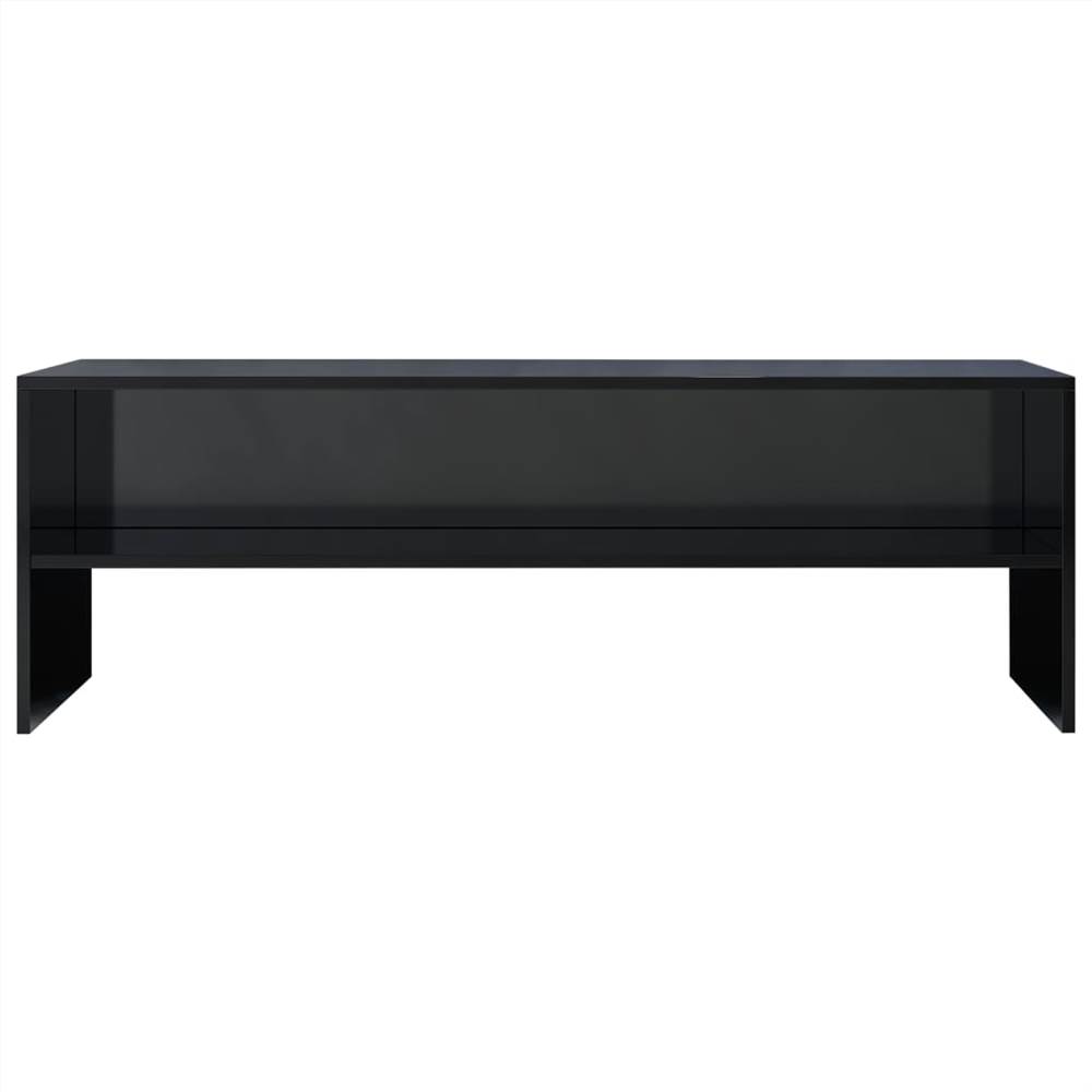 TV Cabinet High Gloss Black 120x40x40 Cm Chipboard 9 TV Cabinet High Gloss Black 120x40x40 cm Chipboard