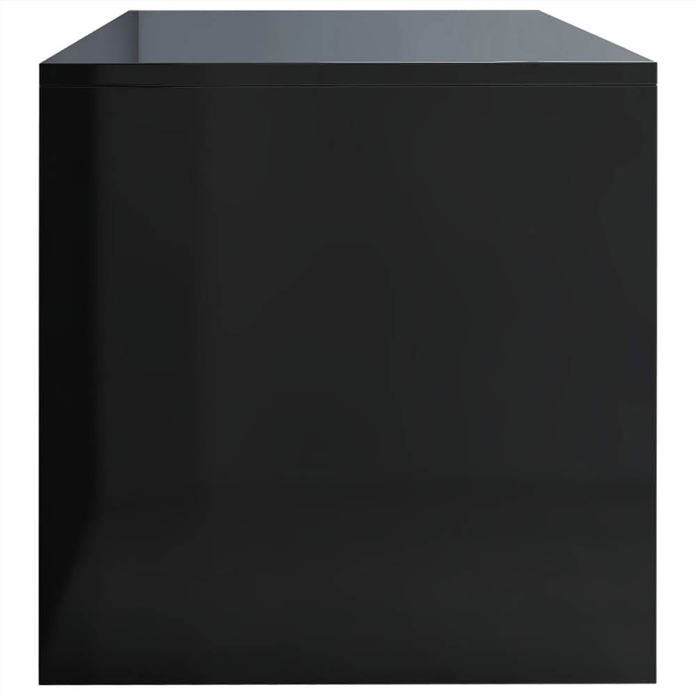 TV Cabinet High Gloss Black 120x40x40 Cm Chipboard 10 TV Cabinet High Gloss Black 120x40x40 cm Chipboard