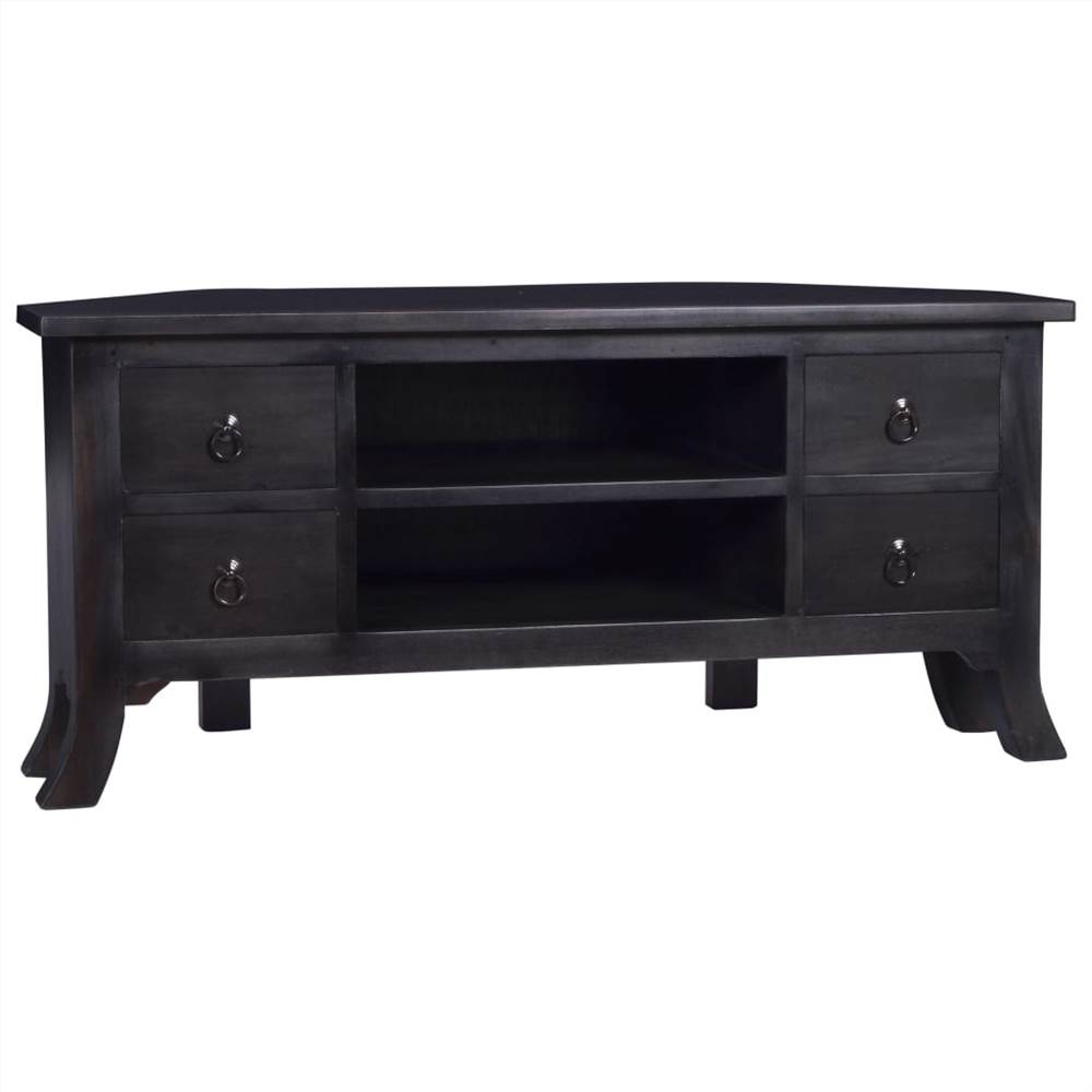 

TV Cabinet Light Black Coffee 100x40x45 cm Solid Mahogany Wood