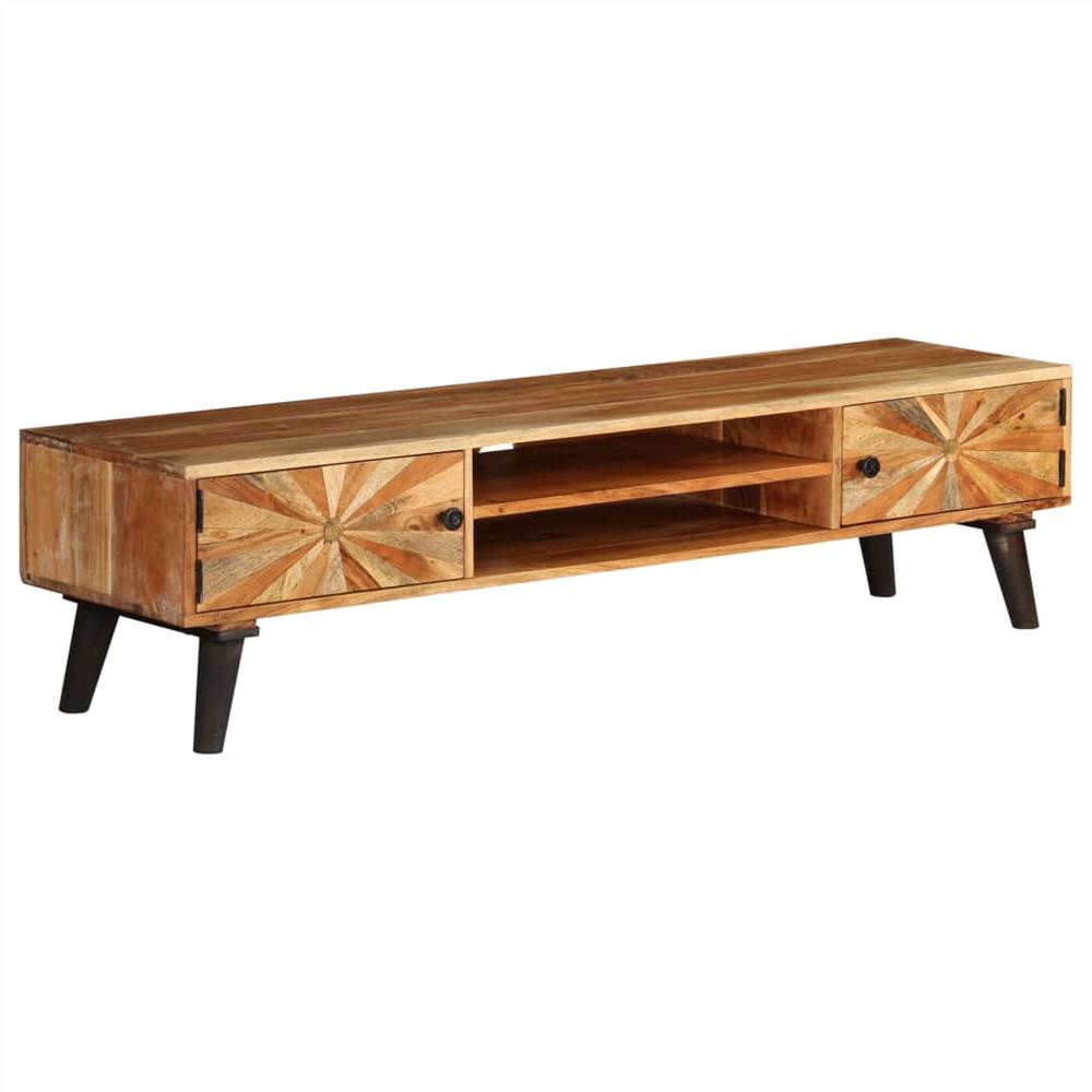 

TV Cabinet Solid Mango Wood 145x35x35 cm