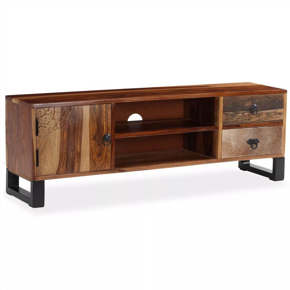 TV Cabinet Solid Sheesham Wood 120x30x40 cm