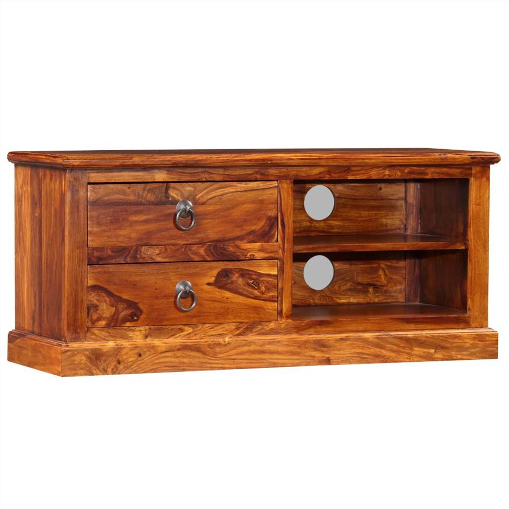 

TV Cabinet Solid Sheesham Wood 90x30x40 cm