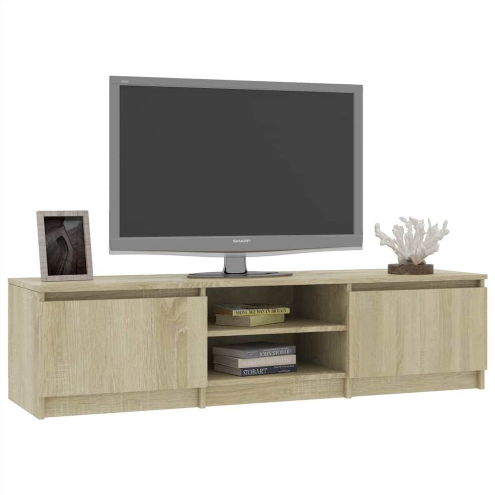 TV Cabinet Sonoma Oak 140x40x35.5 cm Chipboard