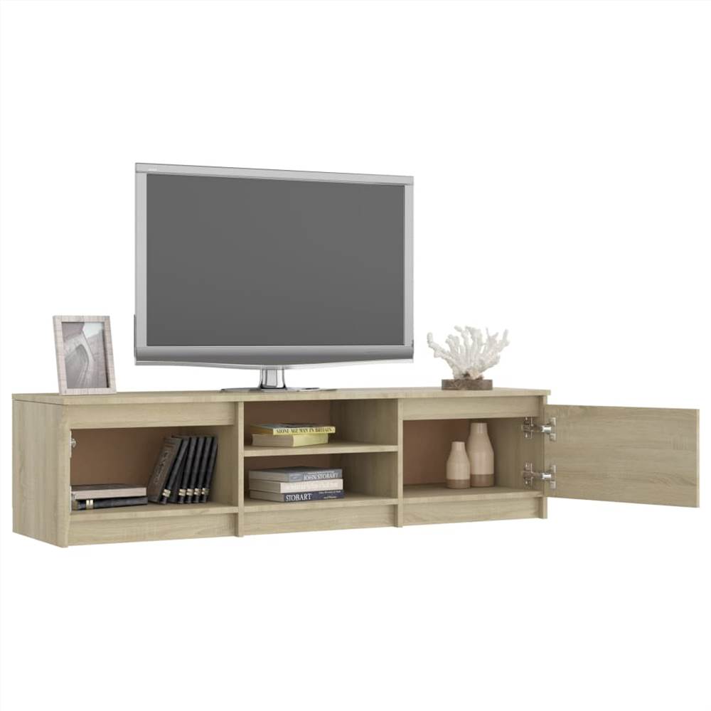 TV Cabinet Sonoma Oak 140x40x35.5 cm Chipboard
