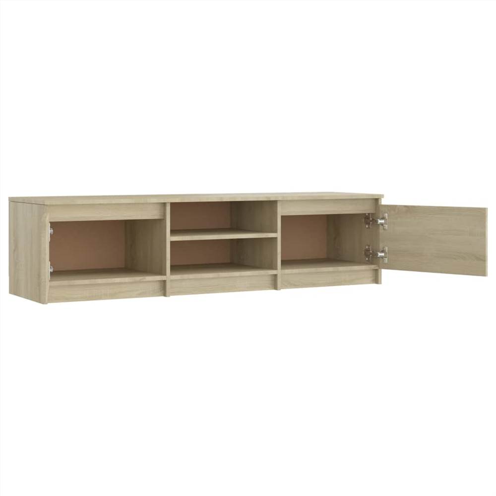 TV Cabinet Sonoma Oak 140x40x35.5 cm Chipboard