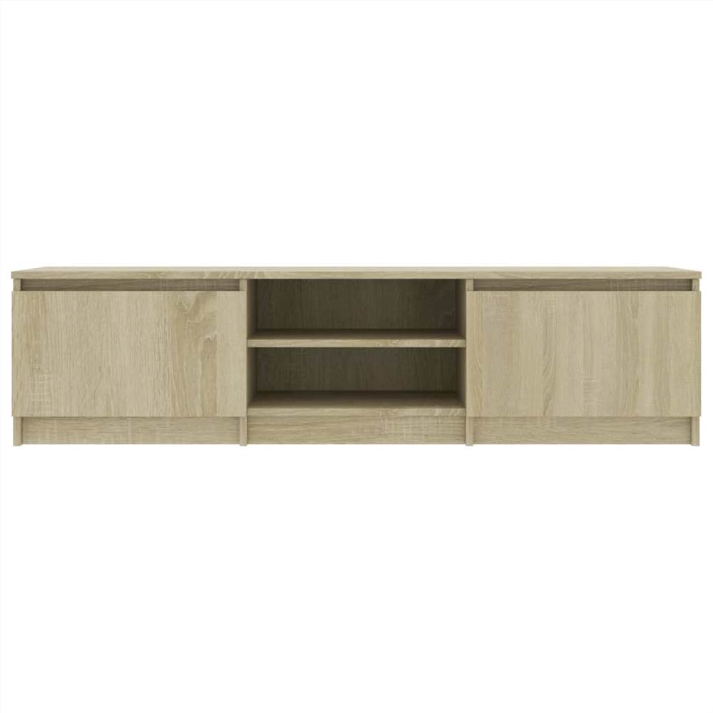 TV Cabinet Sonoma Oak 140x40x35.5 cm Chipboard