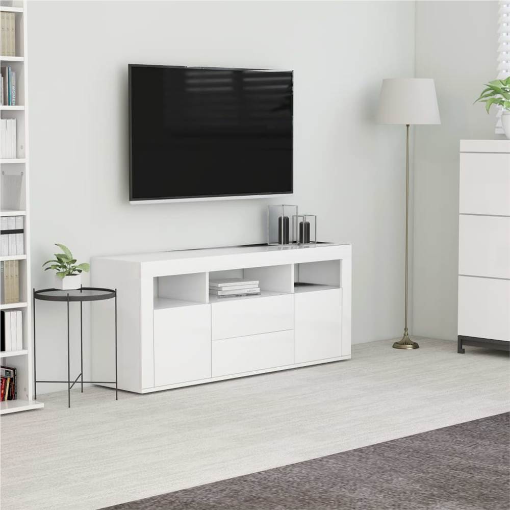 

TV Cabinet White 120x30x50 cm Chipboard