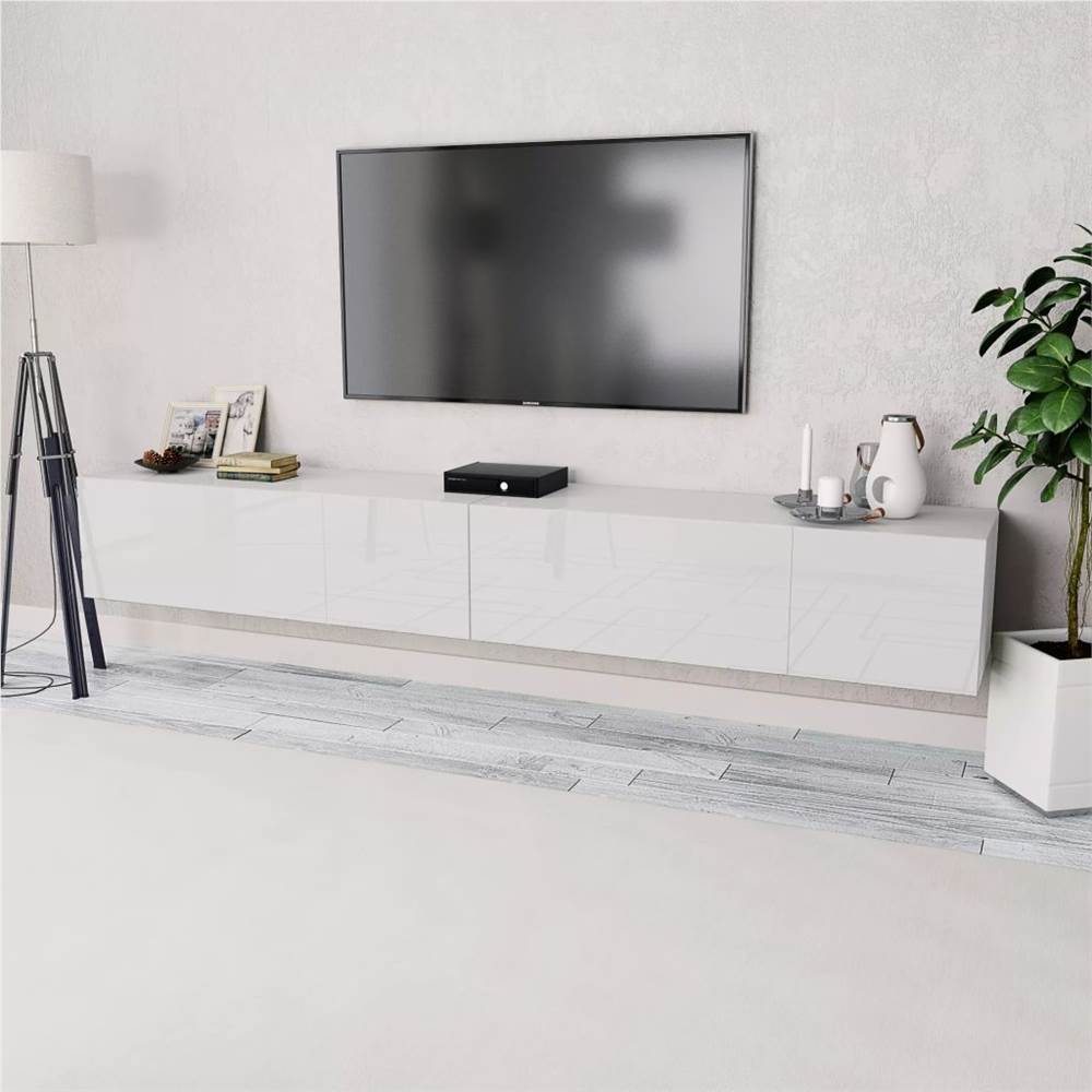 

TV Cabinets 2 pcs Chipboard 120x40x34 cm High Gloss White