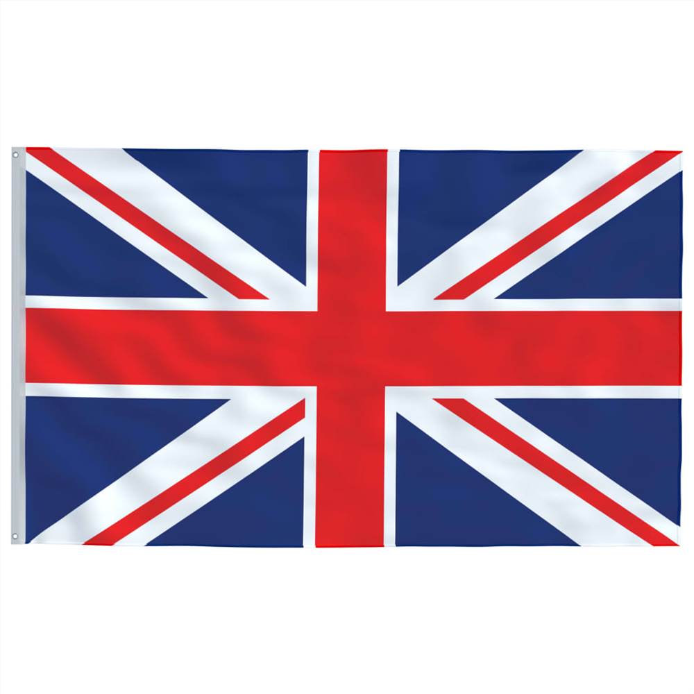 UK Flag and Pole Aluminium 6 m