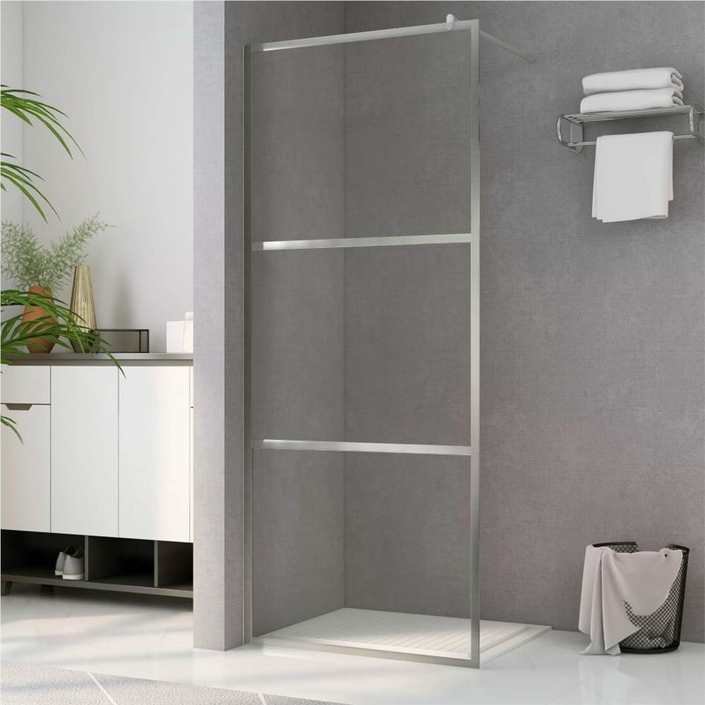 

Walk-in Shower Wall with Clear ESG Glass 115x195 cm