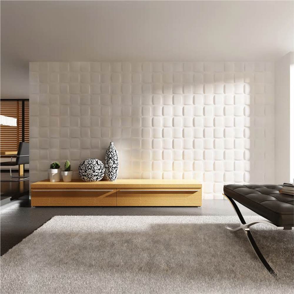 Wall Panel 3D Square 0.5 m x 0.5 m 24 Panels 6 m²