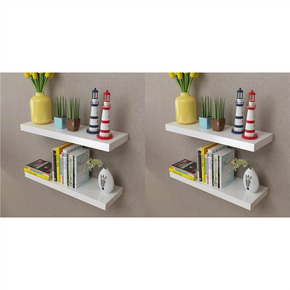 

Wall Shelves 4 pcs White 60 cm